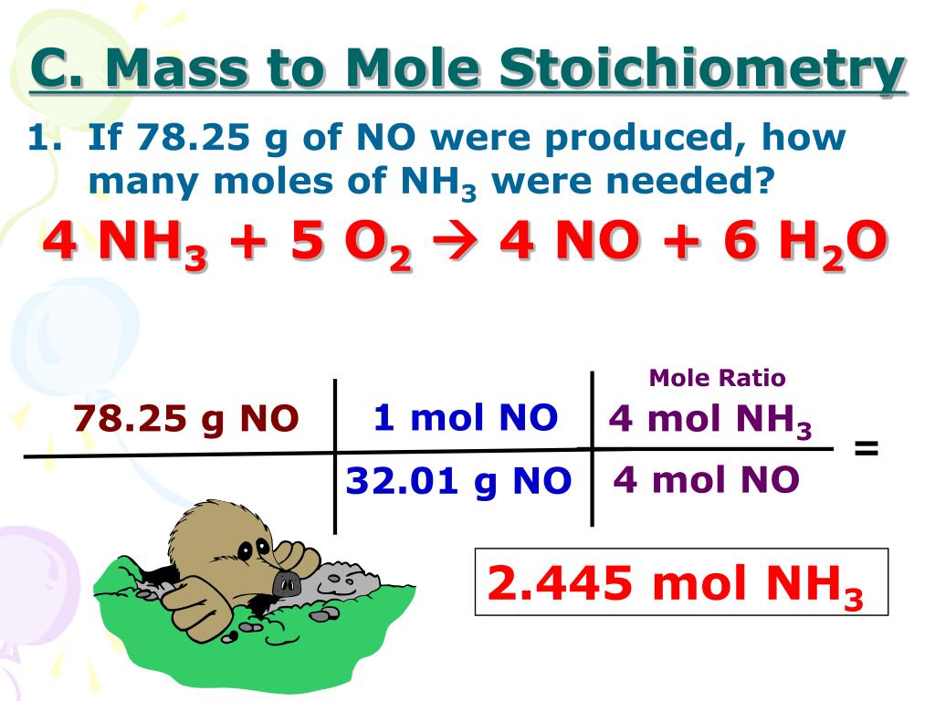 stoichiometry homework #2 mass to mass