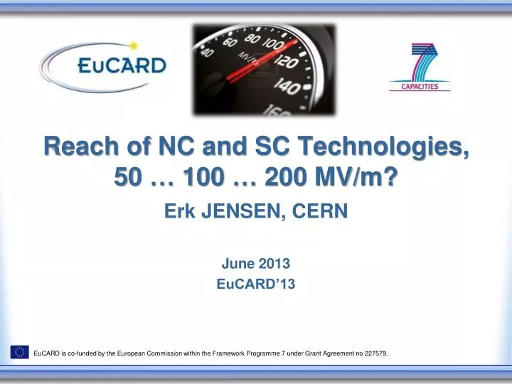 reach of nc and sc technologies 50 100 200 mv m n.