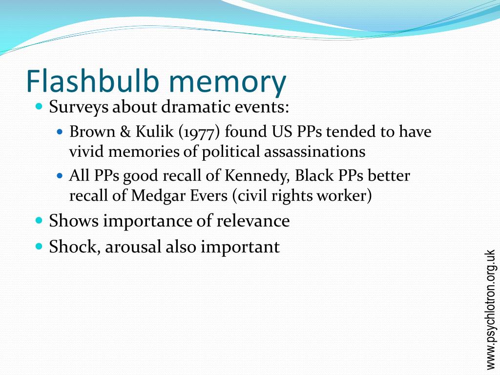 research paper on flashbulb memory