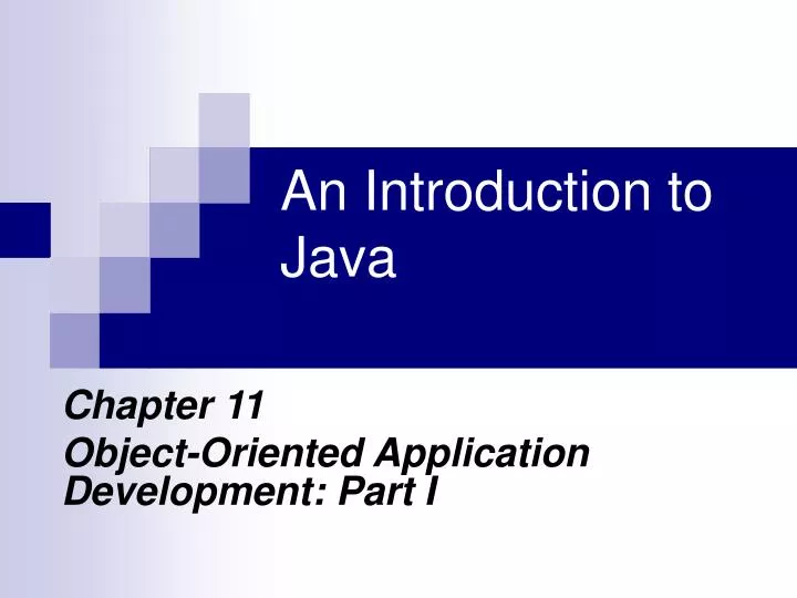 PPT - An Introduction to Java PowerPoint Presentation, free download ...