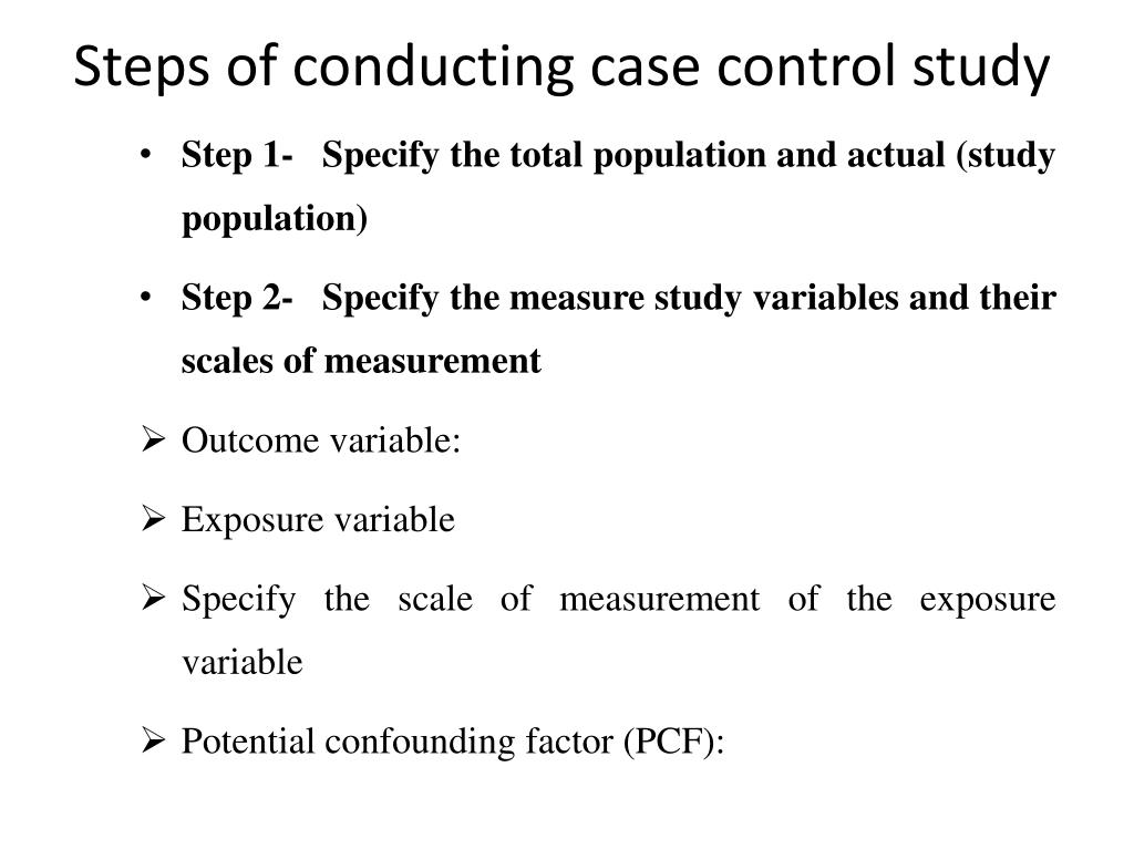 case control study or