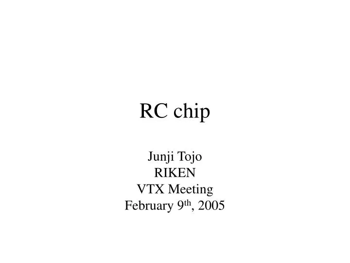rc chip n.