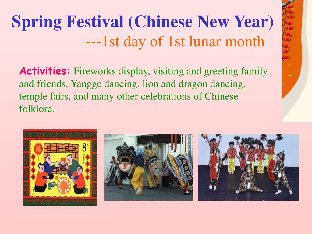 PPT Traditional Chinese Festivals By Jia Liping PowerPoint