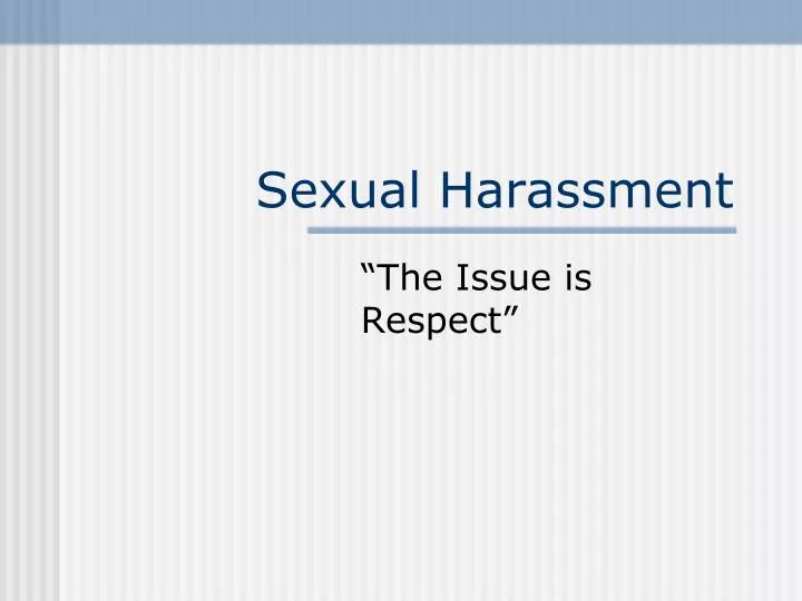an introduction to the issue of sexual harassment in the workplace Sexual harassment essay by lauren bradshaw “sexual harassment is not an exclusively sexual issue but may be an exploitation of a power relationship. an introduction to the issue of sexual harassment in the workplace Sexual harassment essay by lauren bradshaw “sexual harassment is not an exclusively sexual issue but may be an exploitation of a power relationship.