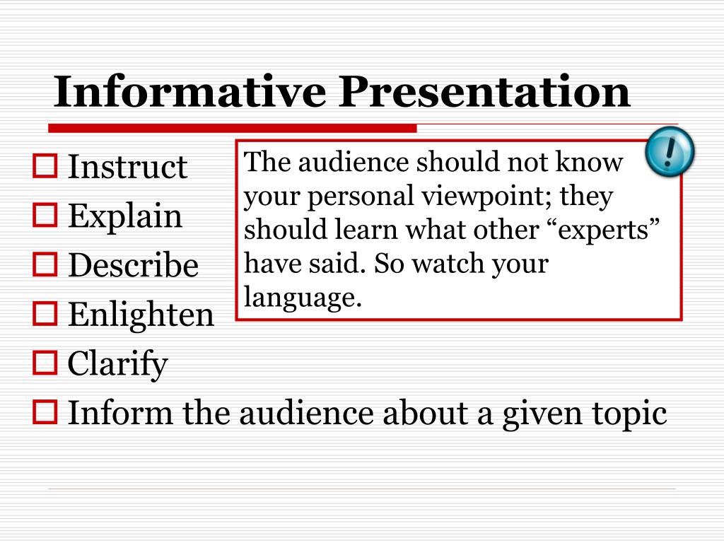 informative presentation
