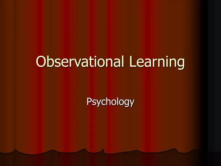 observational learning n.