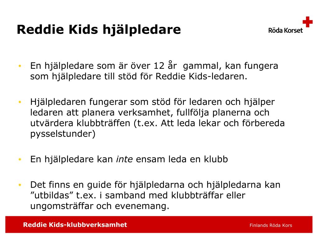 PPT - Finlands Röda Kors verksamhet för barn PowerPoint ...