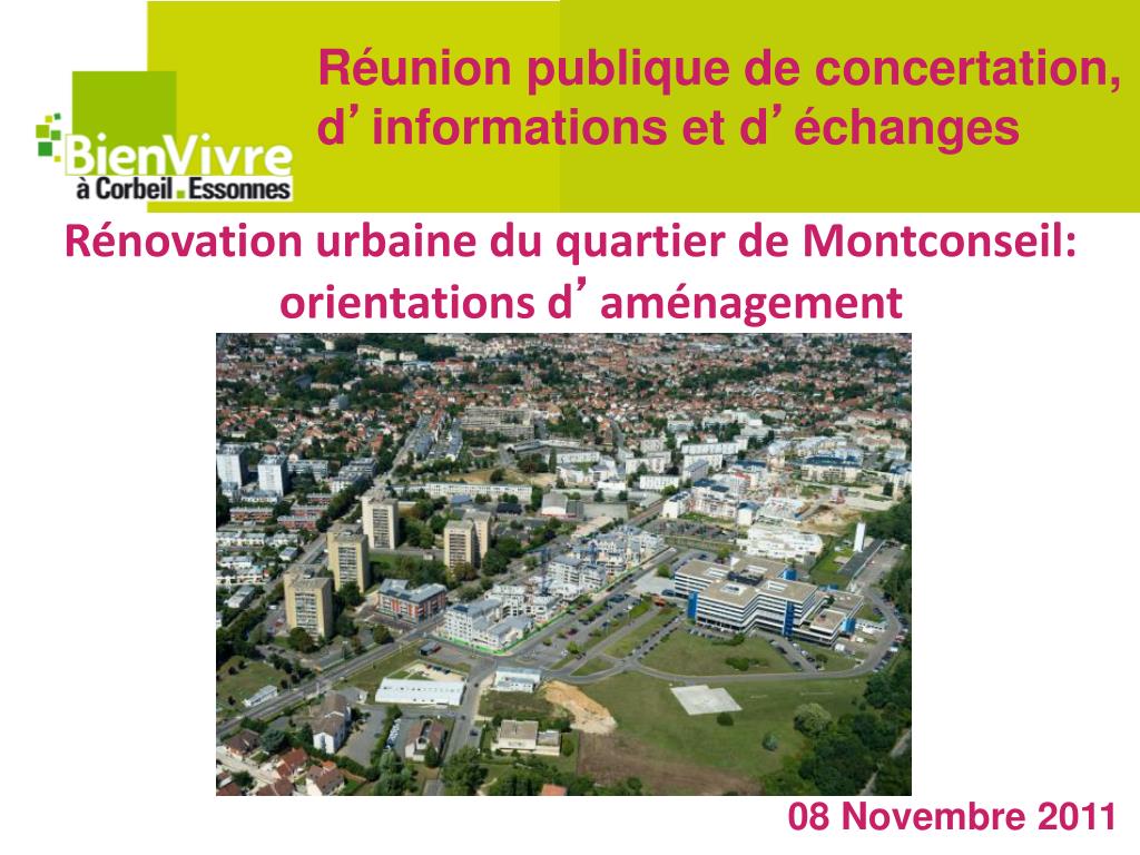 PPT - Rénovation urbaine du quartier de Montconseil: orientations d '  aménagement PowerPoint Presentation - ID:4507923
