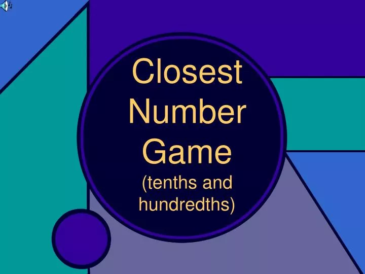 PPT Closest Number Game Tenths And Hundredths PowerPoint