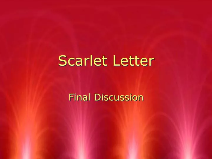 scarlet letter n.