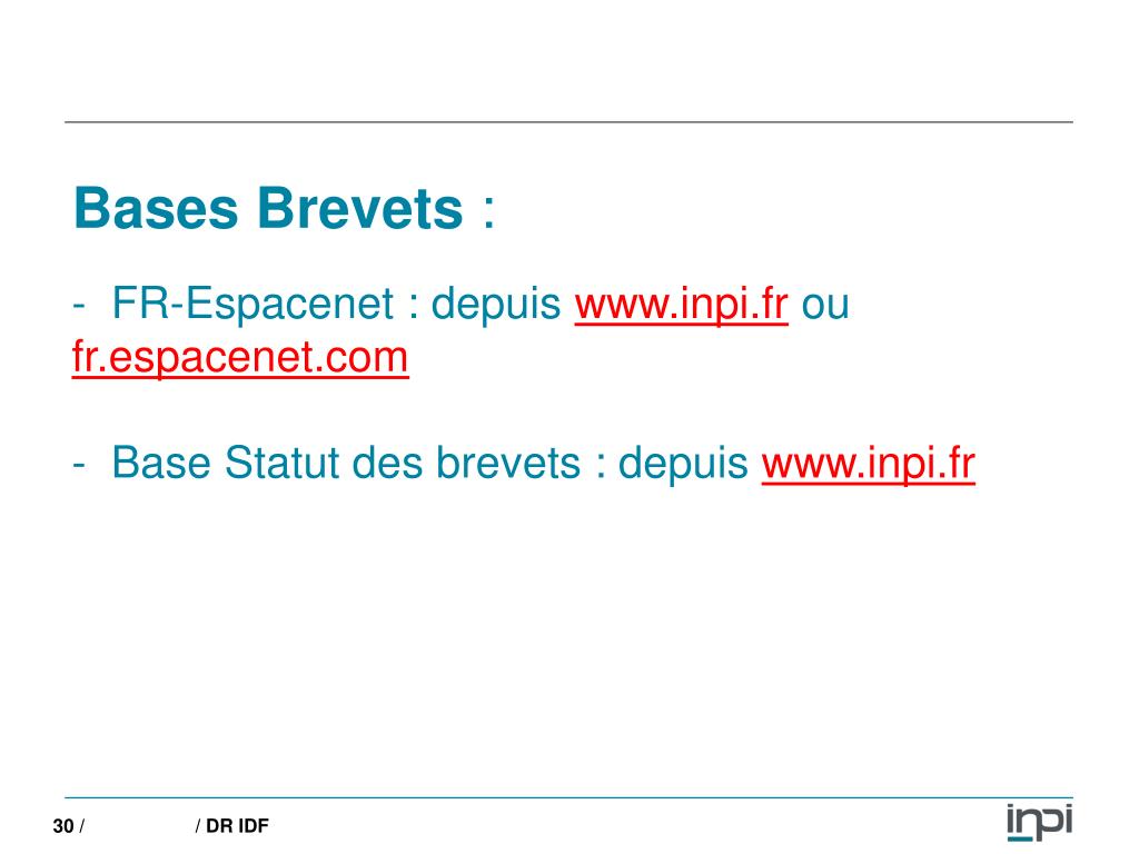PPT - Services de recherches de l'INPI PowerPoint Presentation - ID:4509715