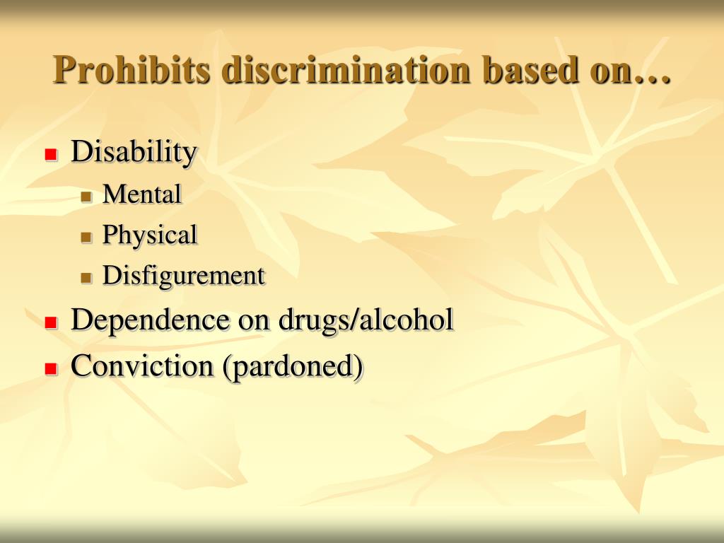 ecoa prohibits discrimination based on