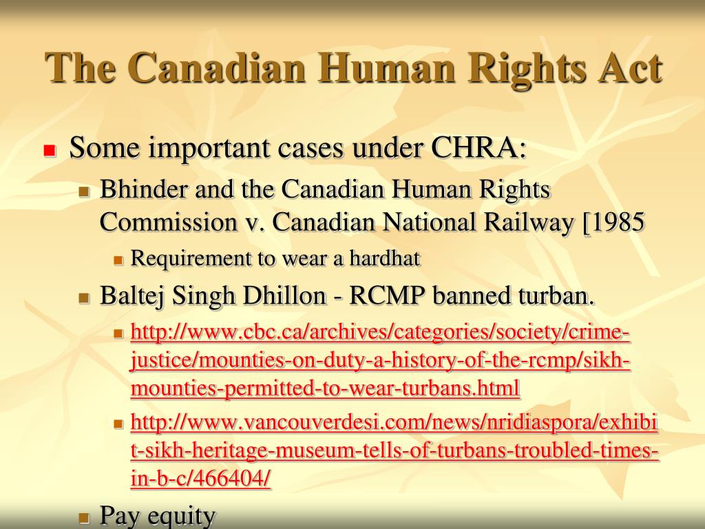 PPT Human Rights Legislation PowerPoint Presentation Free Download   The Canadian Human Rights Act3 L 