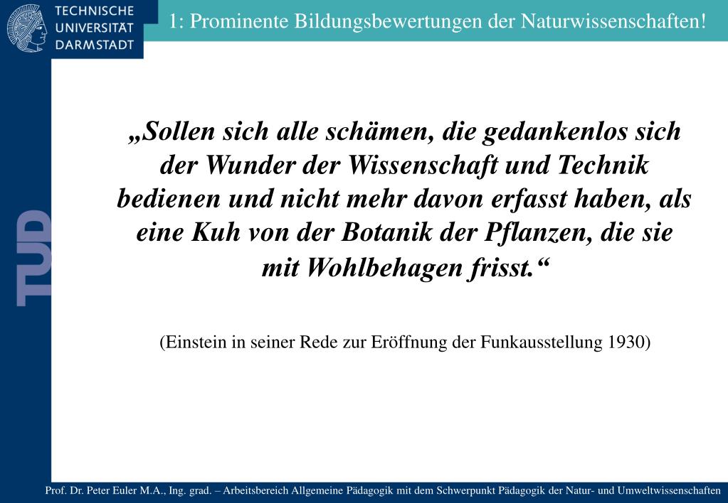Ppt Naturwissenschaft Stiefkind Der Bildung Powerpoint Presentation Id 4510145