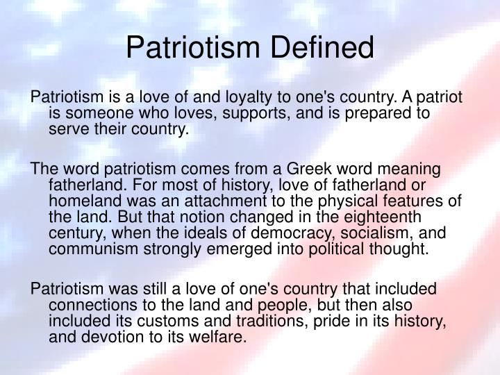 PPT What Is Patriotism PowerPoint Presentation ID 4510229