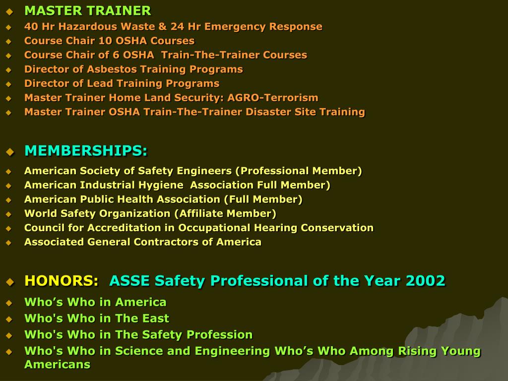 Ppt Welcome To Osha 502 General Safety Health For Construction