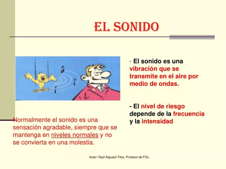 PPT - EL SONIDO PowerPoint Presentation, free download - ID:4511075