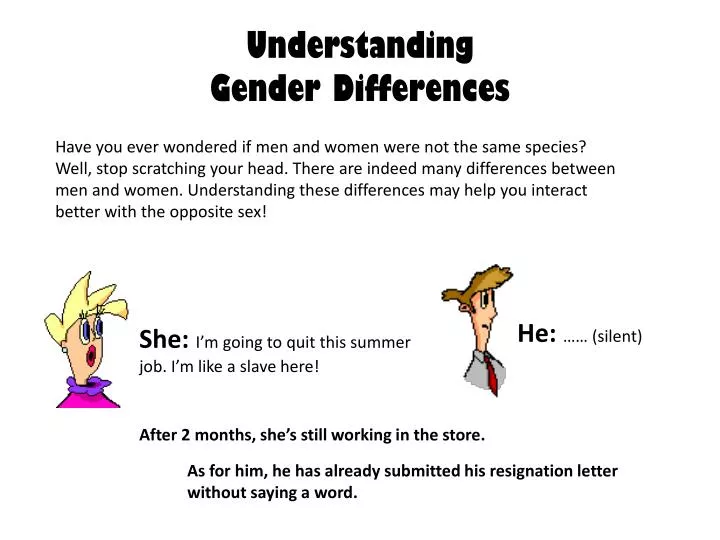 Ppt Understanding Gender Differences Powerpoint Presentation Free 