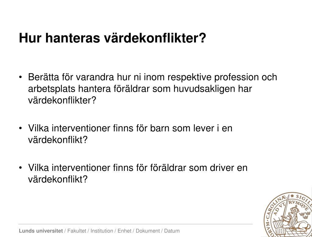 PPT - Handläggningsprocessen i vårdnadstvister PowerPoint ...