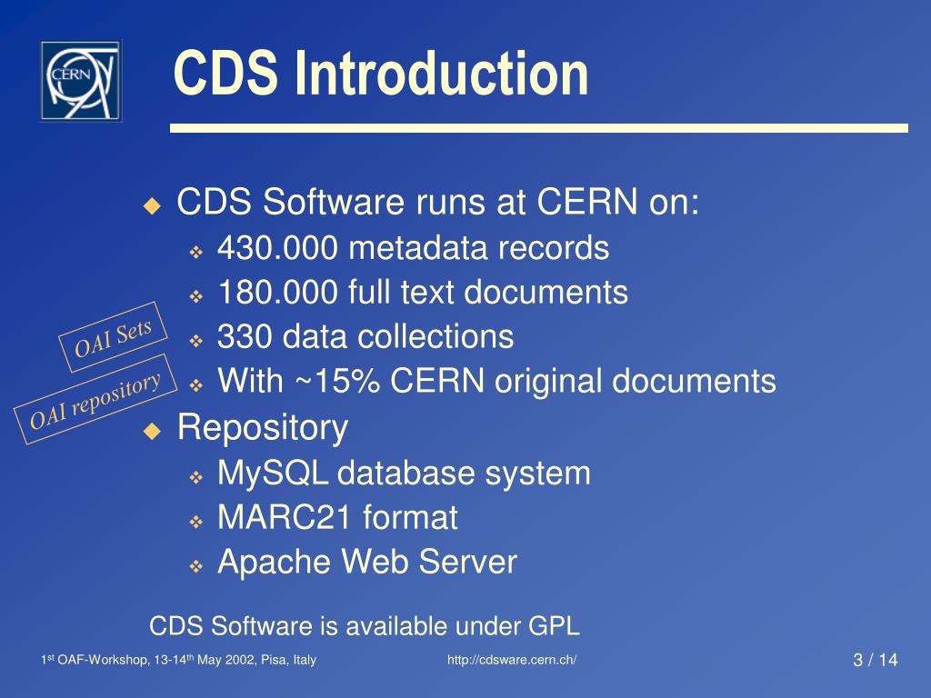 PPT - CERN Document Server Software PowerPoint Presentation, free download  - ID:4512274