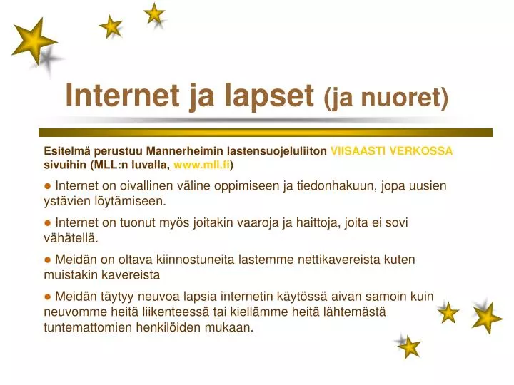 internet ja lapset ja nuoret n.
