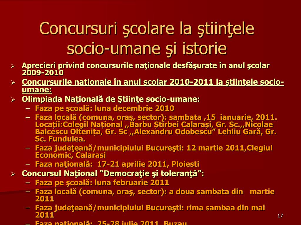 Ppt Intalnirea De Lucru A Profesorilor De Stiinte Socio Umane Si