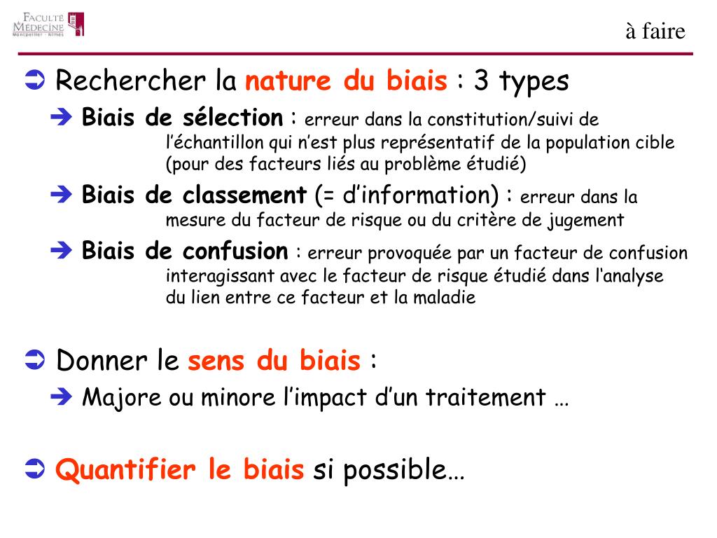 PPT - Les Biais PowerPoint Presentation, free download - ID:4518337