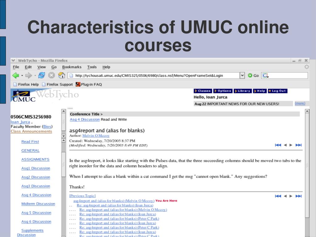 PPT Distance Education at UMUC (University of Maryland University PPT Distance Education at UMUC (University of Maryland University