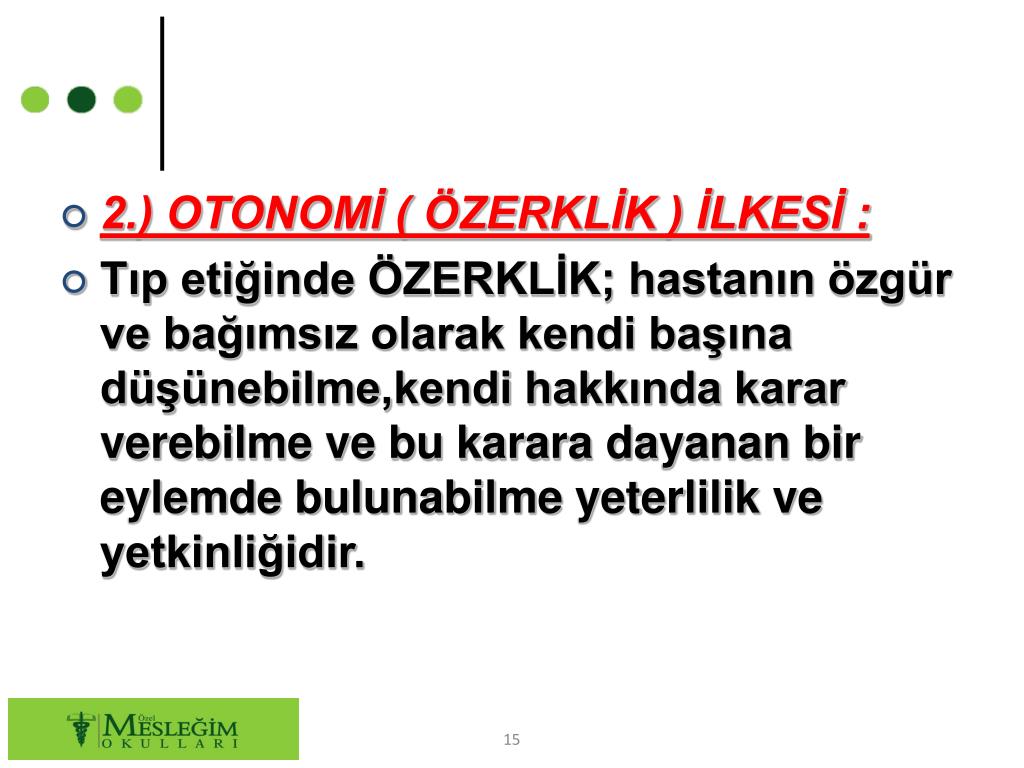 tıp etiği ilkeleri