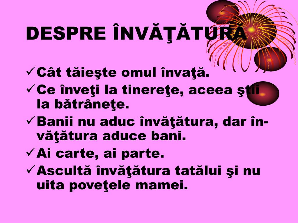 PPT - PROVERBE romanesti PowerPoint Presentation, free download - ID:4519443