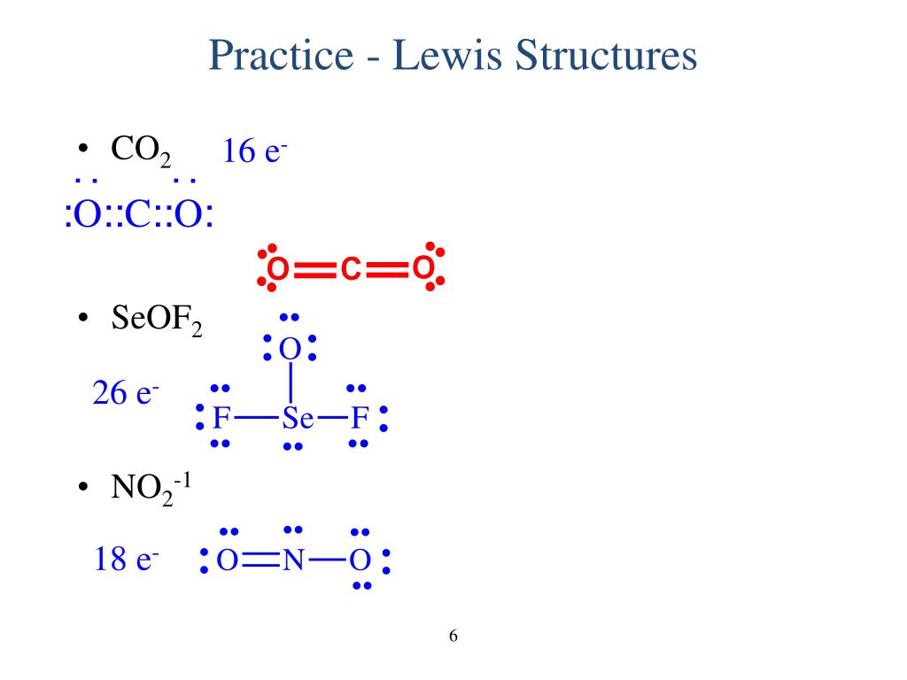 Lewis Seof2 Practice Bond Chemical Covalent Bonding No2 Structures Co2 Ioni...