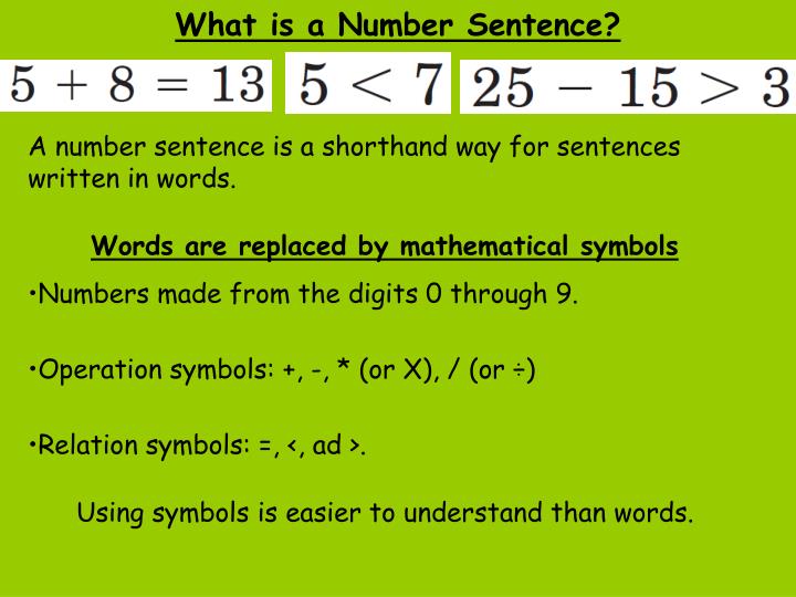 Ppt 3 9 true or false number sentences powerpoint presentation id 