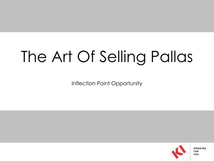 the art of selling pallas n.