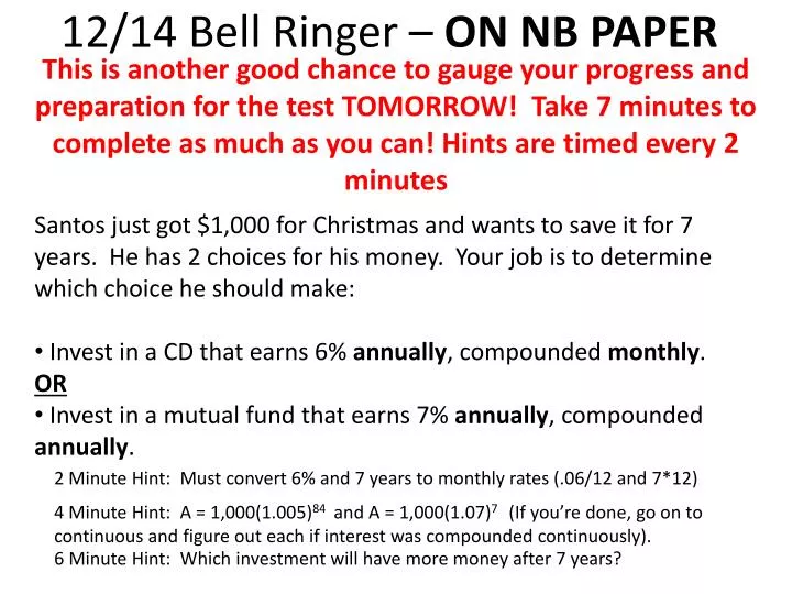 12 14 bell ringer on nb paper n.