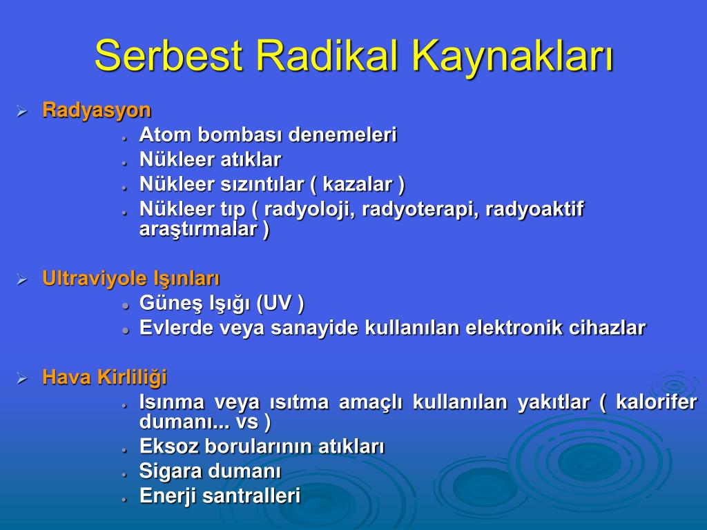 ppt serbest radikaller ve kanser iliskisi powerpoint presentation free download id 4525641
