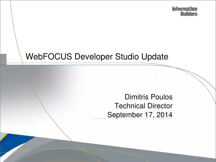 webfocus developer studio update n.