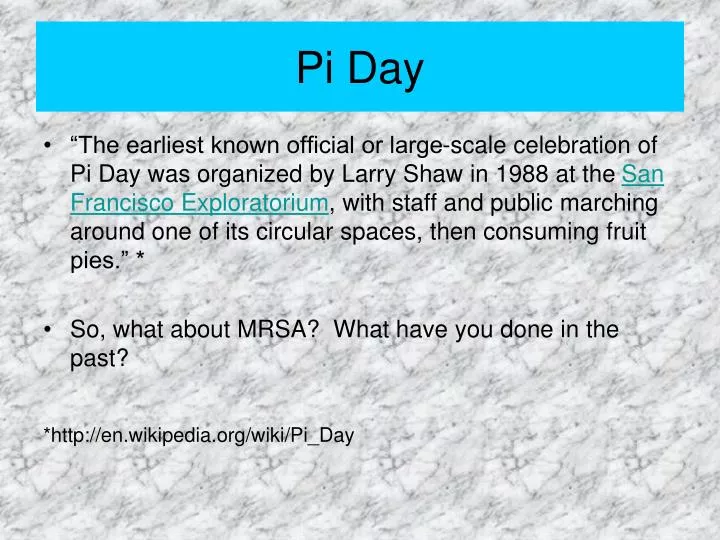 ppt pi day powerpoint presentation id 4526041 pi day ppt