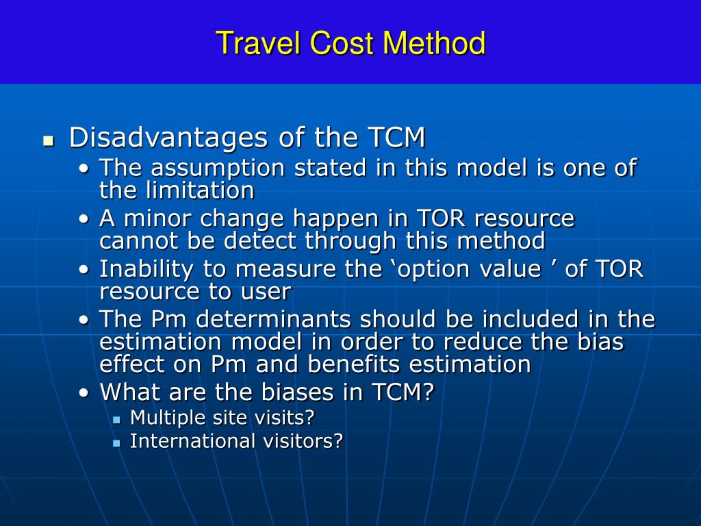 travel cost method slideshare