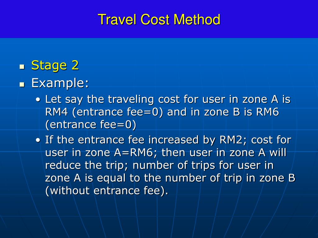 travel cost method and contingent valuation