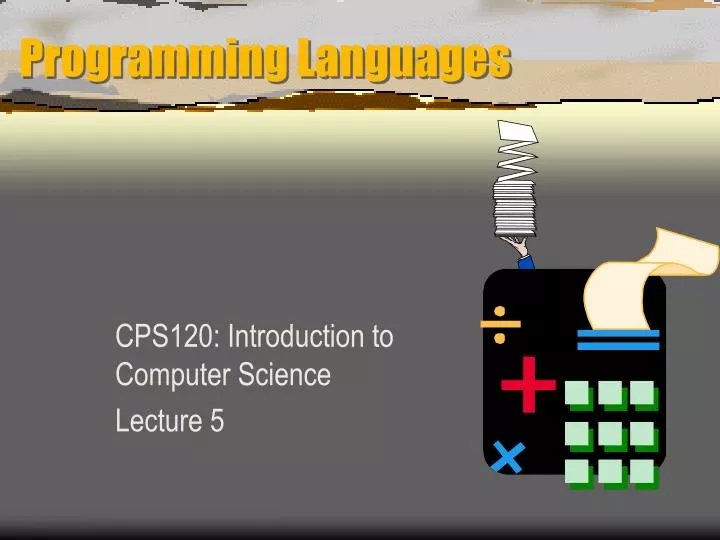 PPT - Programming Languages PowerPoint Presentation, free download - ID ...