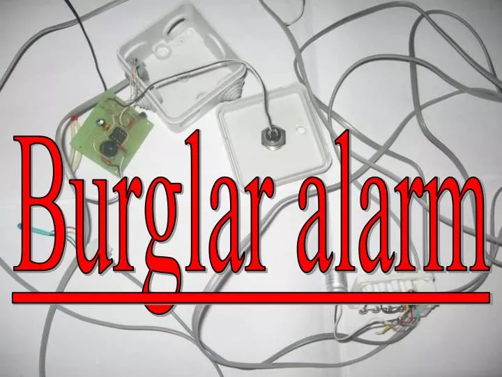 PPT Burglar alarm PowerPoint Presentation, free download ID4528761