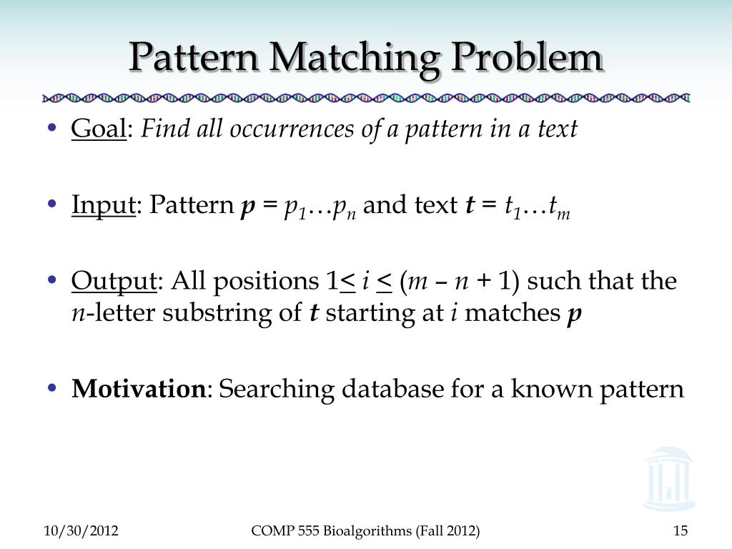 PPT - Lecture 16: Combinatorial Pattern Matching PowerPoint ...