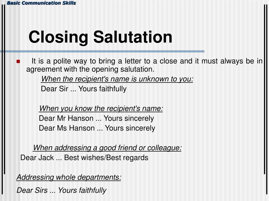 professional closing salutations professional closing salutations