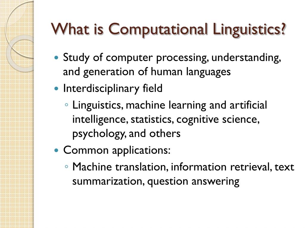 thesis computational linguistics