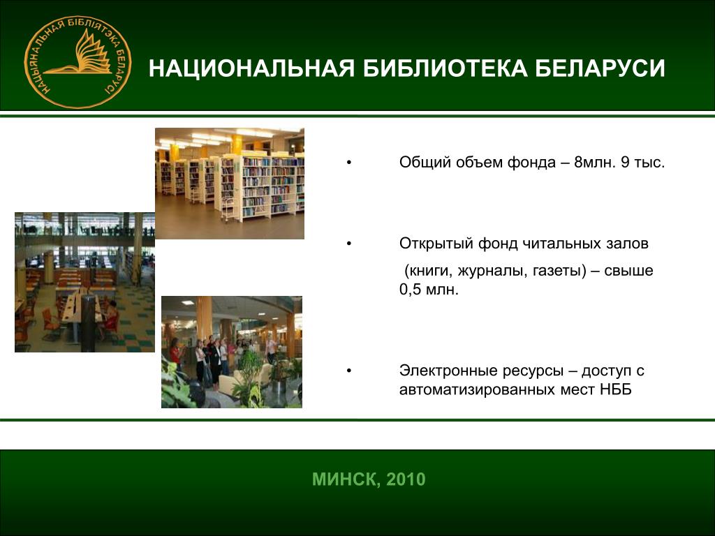 Сайты библиотек беларуси