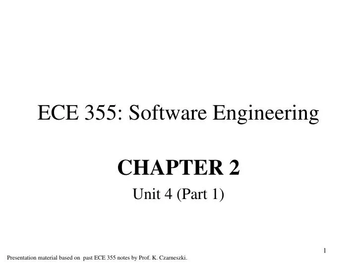 ece 355 software engineering n.