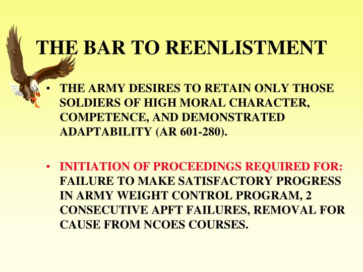Army Reenlistment Regulation » Top Defense Systems