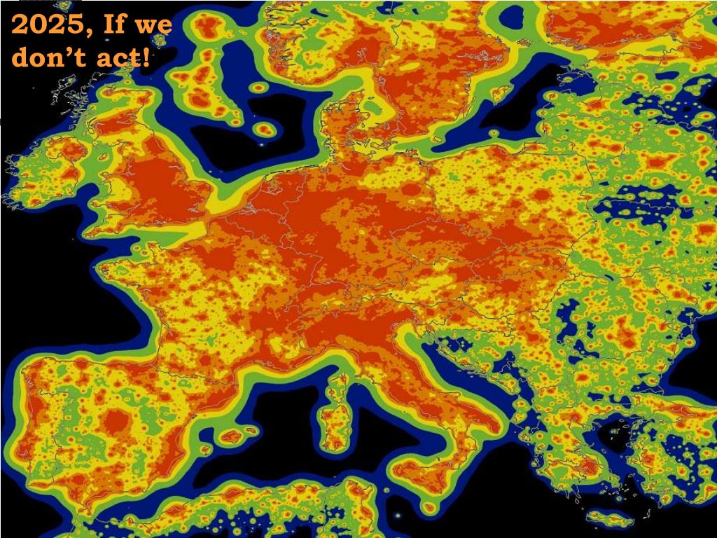 PPT The control of light pollution in Italy PowerPoint Presentation