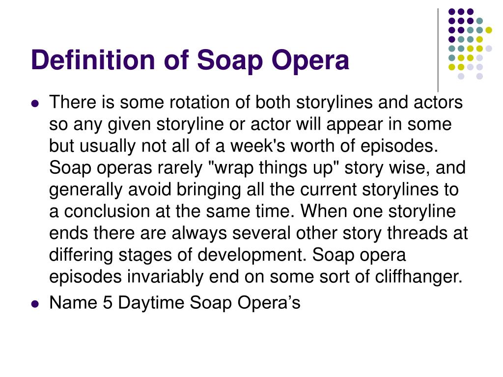 soap opera definition