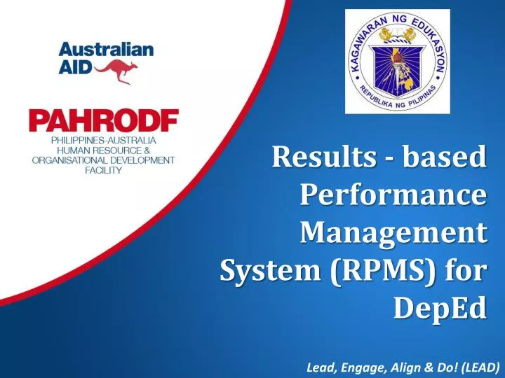 PPT Results Based Performance Management System RPMS For DepEd 